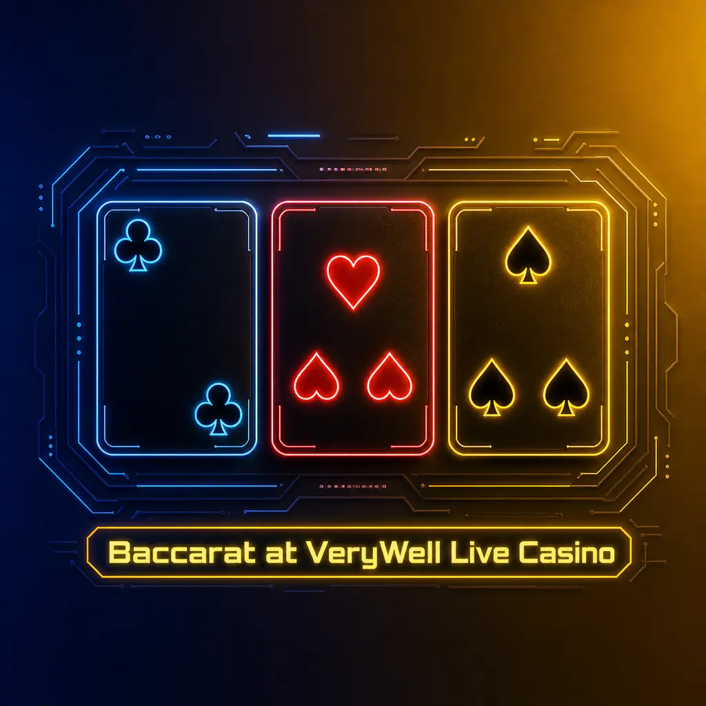 Live Baccarat games at VeryWell Casino, including Speed Baccarat, Squeeze and No Commission variants with Player, Banker or Tie betting.