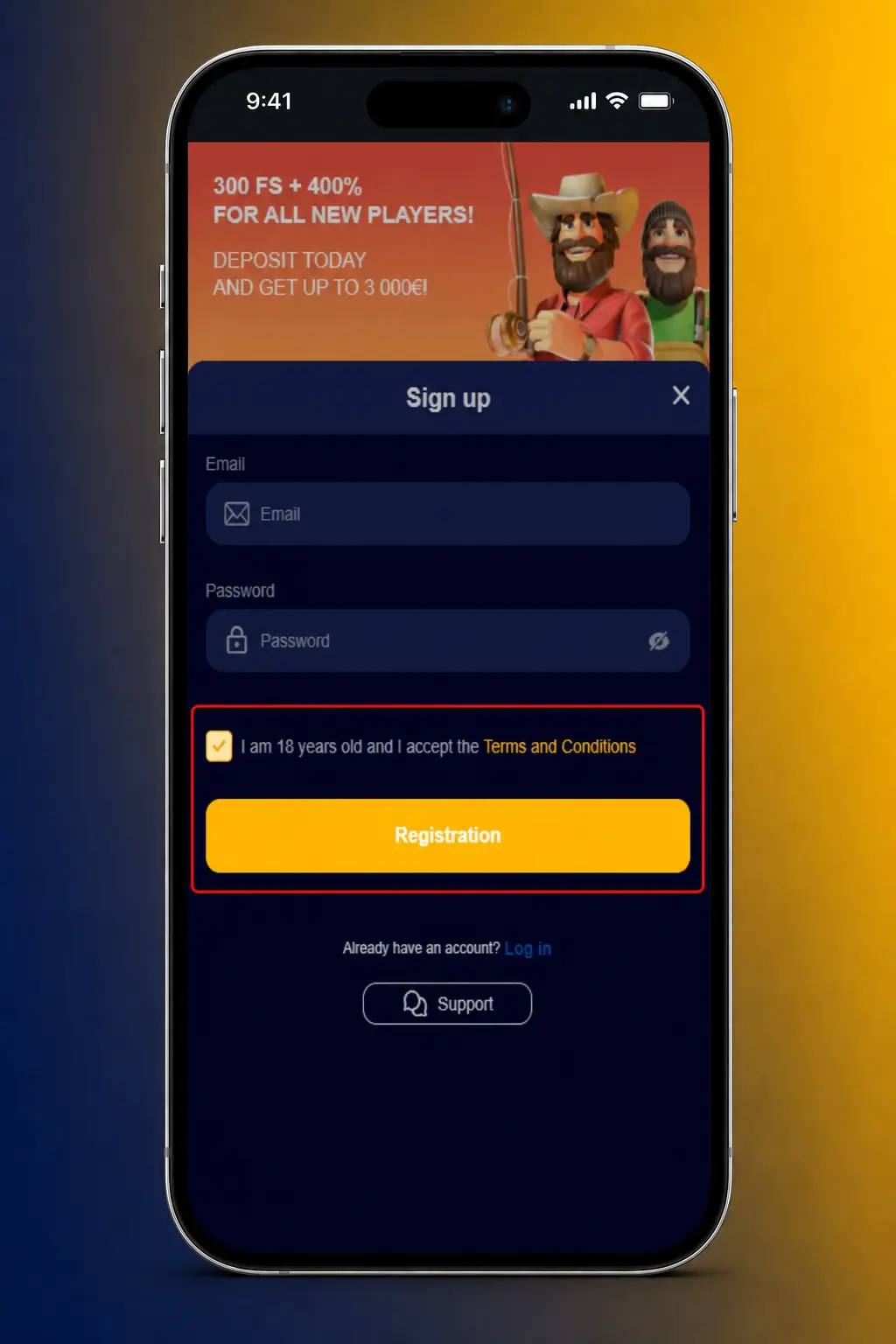 Step-by-step screenshot showing how to register on the VeryWell app, including account setup and verification.