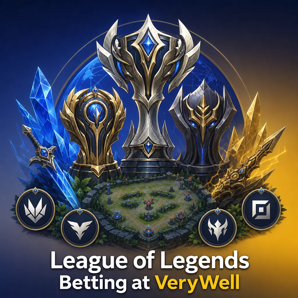 League of Legends betting odds at VeryWell for World Championship, MSI, LEC, LCK and LPL matches with live and pre-match markets.