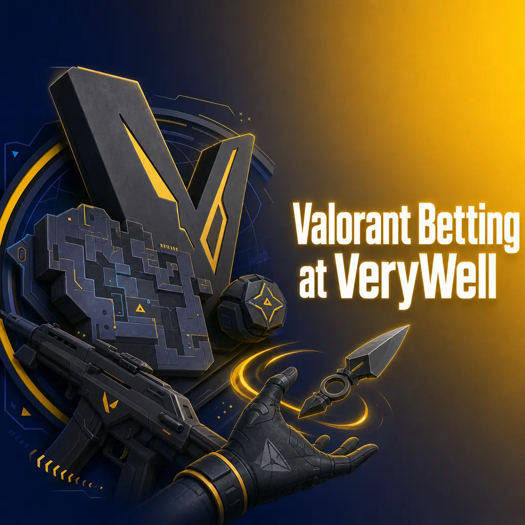 Valorant betting at VeryWell: VCT match winner, map handicap, and round total odds with live betting during pistol rounds.