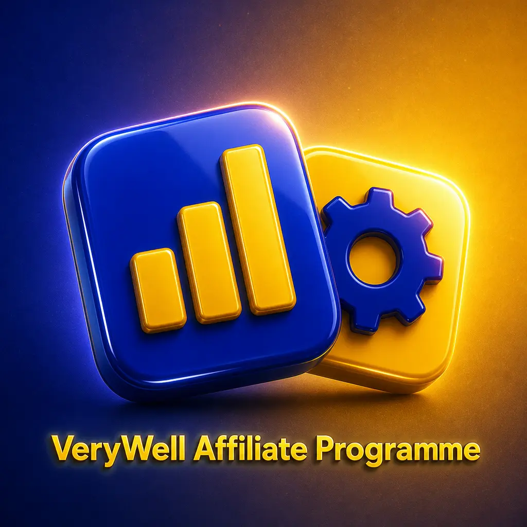 VeryWell Affiliate Programme logo showing revenue share and CPA payouts for referred player traffic