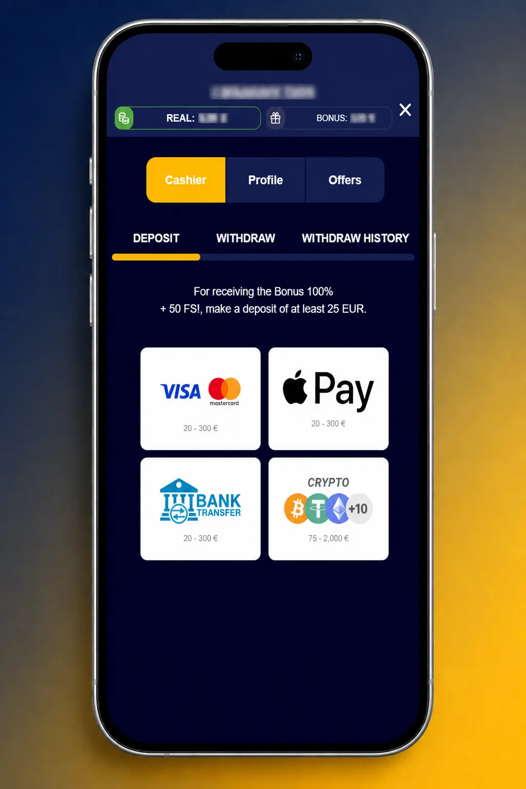 Steps to activate a bonus at VeryWell in the UK: register, deposit £10+, enter promo code, confirm for instant rewards.