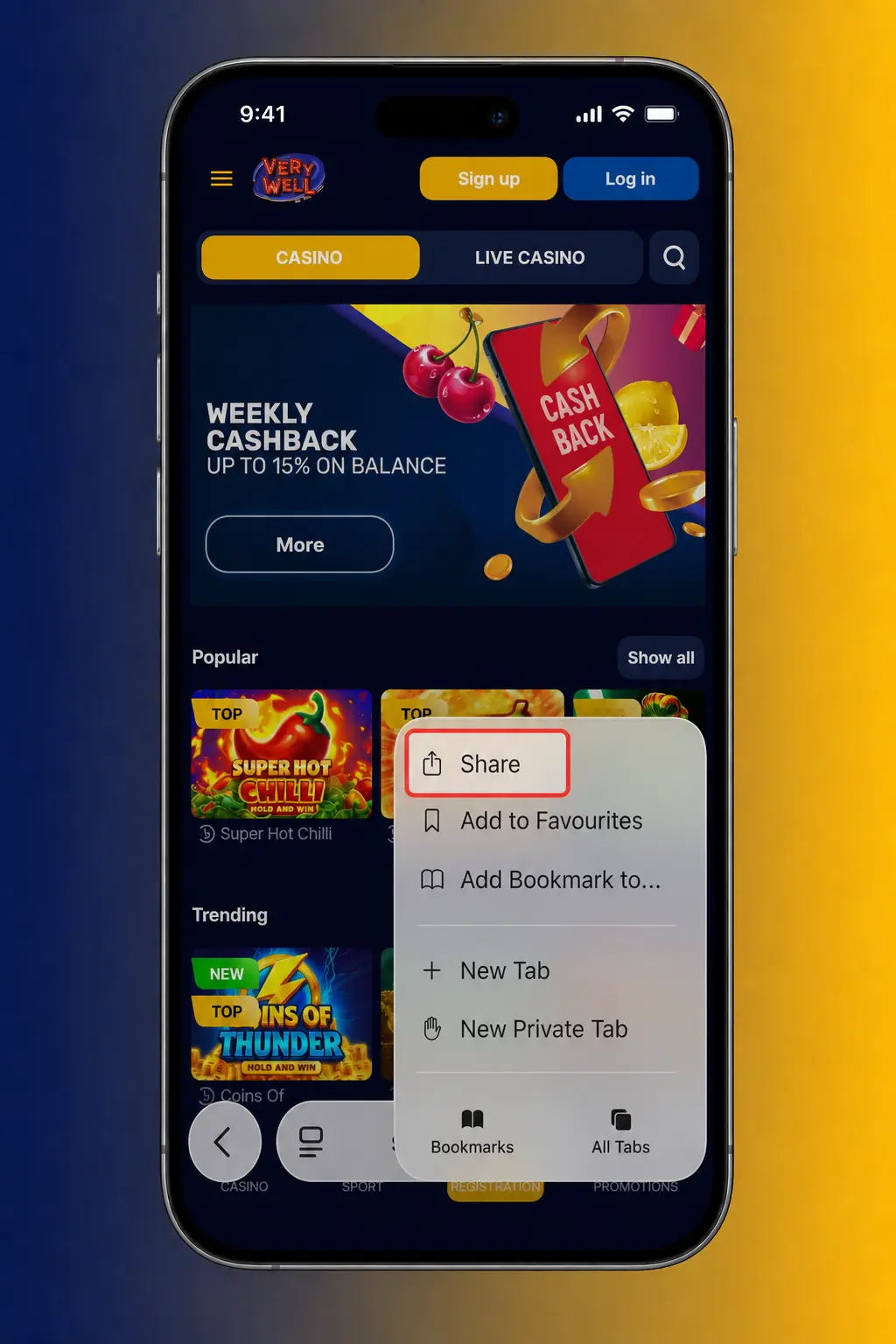 Step-by-step guide showing how to install the VeryWell iOS app on iPhone or iPad in four simple steps
