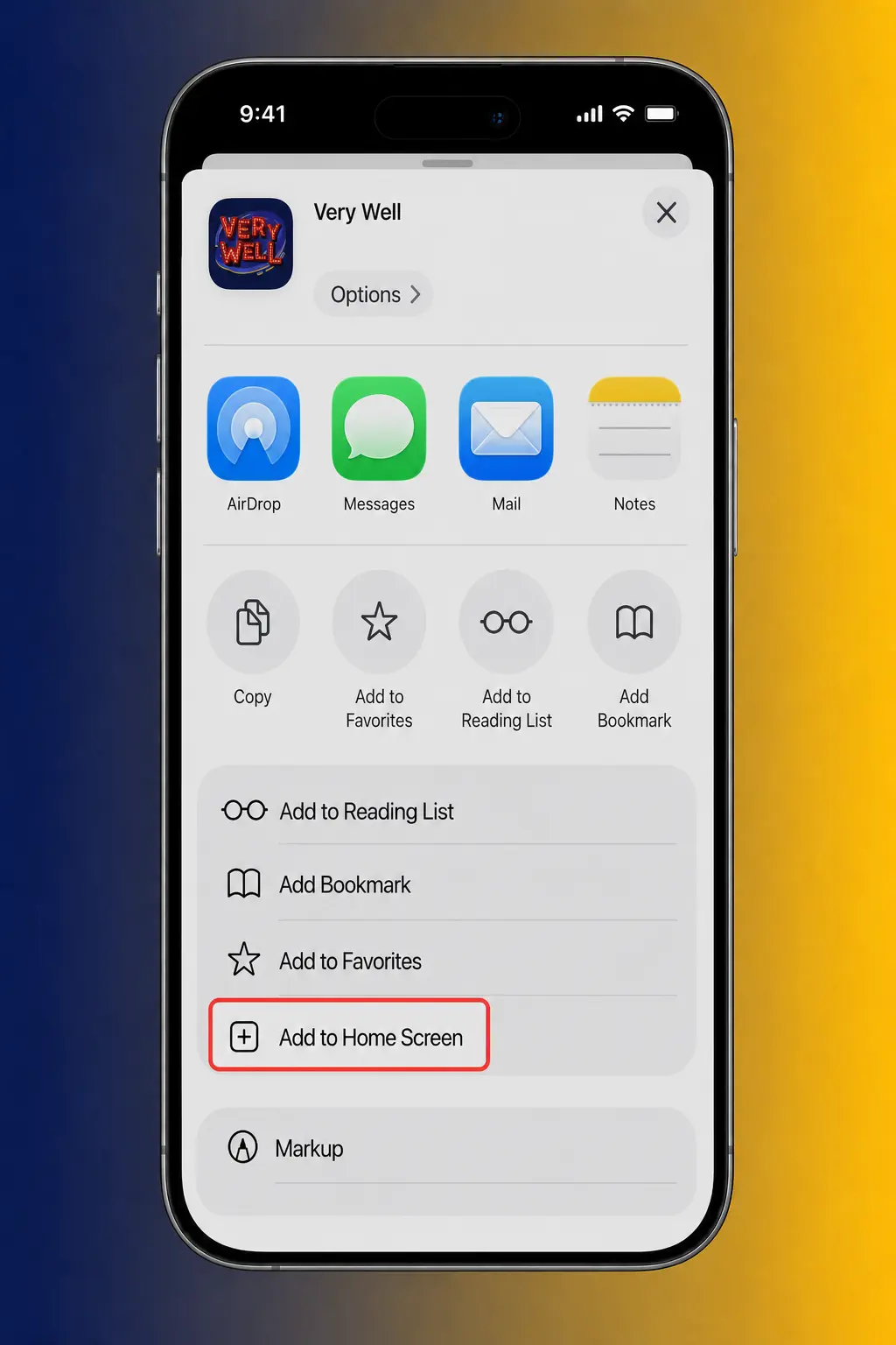 Step-by-step guide showing how to install the VeryWell iOS app on iPhone or iPad in four simple steps.