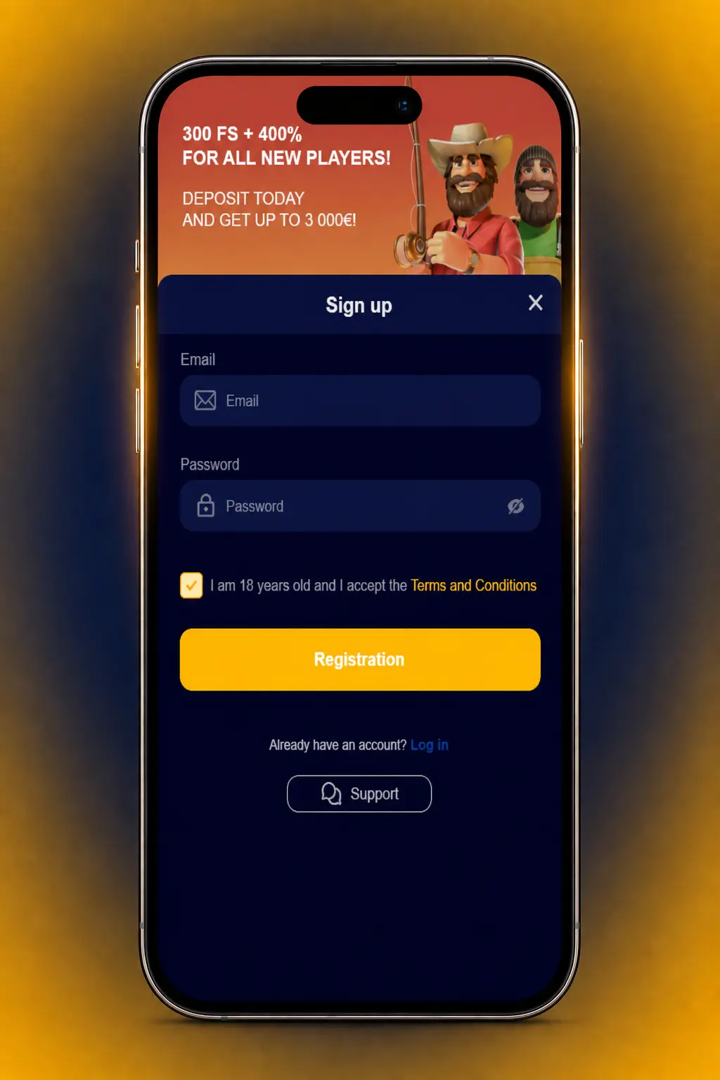 Step-by-step guide showing how to register a VeryWell account using email, mobile number, or social login.