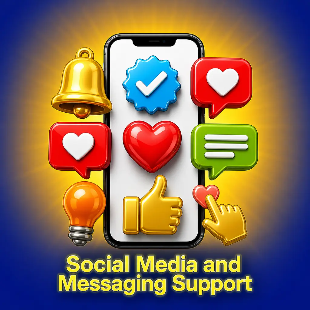 VeryWell customer service via WhatsApp, Telegram, Facebook Messenger and X for quick, general enquiries.