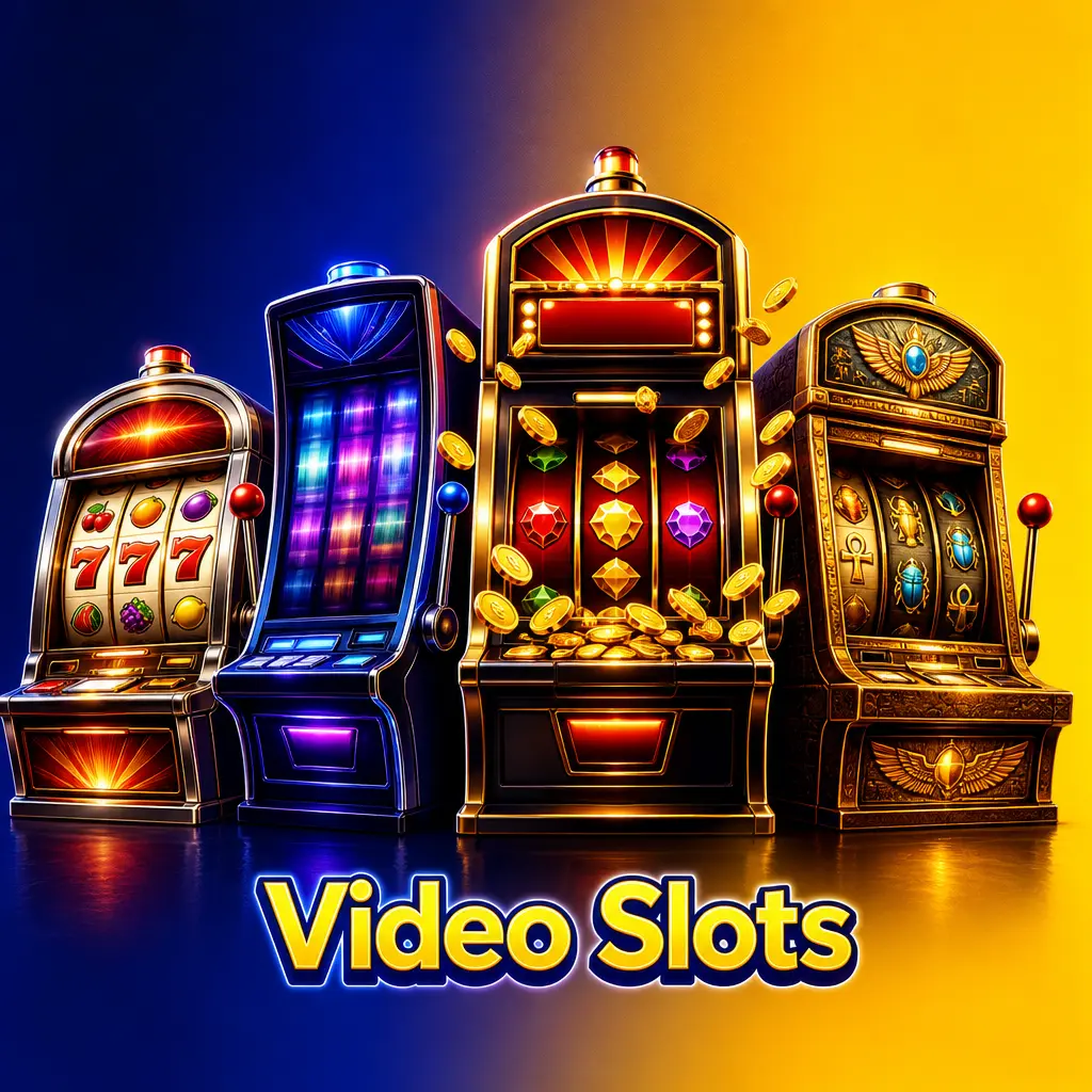 Video slots with five reels, bonus features and varying volatility, including Starburst and Book of Dead