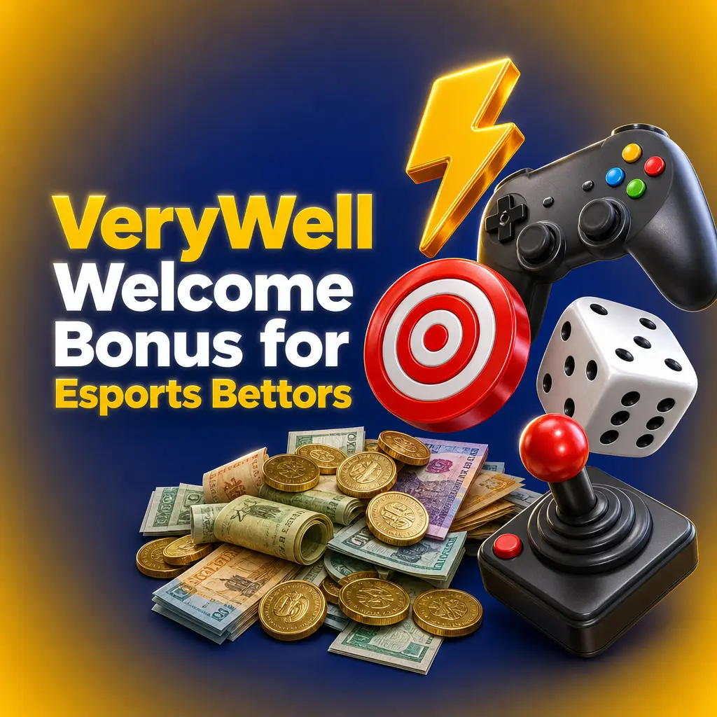 VeryWell welcome bonus: 300 free spins plus 400% deposit match up to GBP 2,600 for esports betting on CS2 and Dota 2